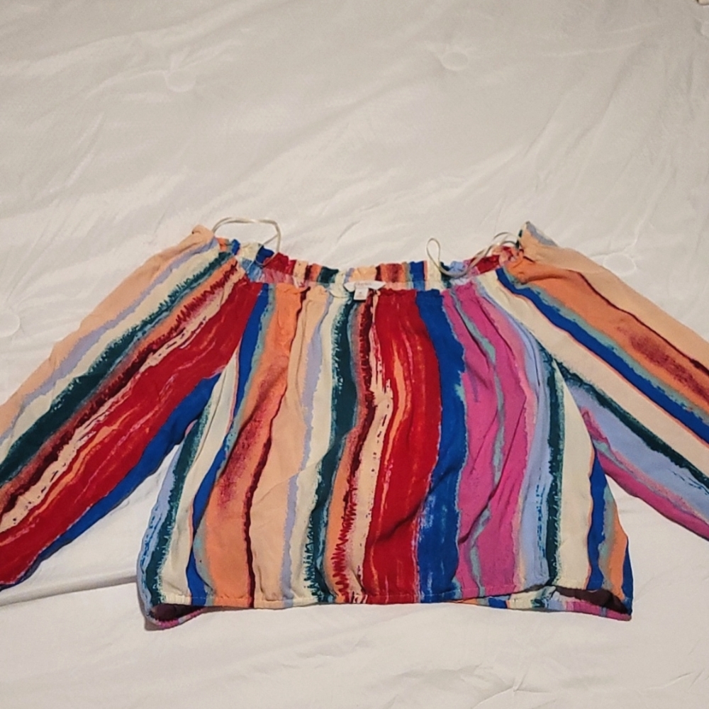 Candie's Off- the- shoulder Crop Top